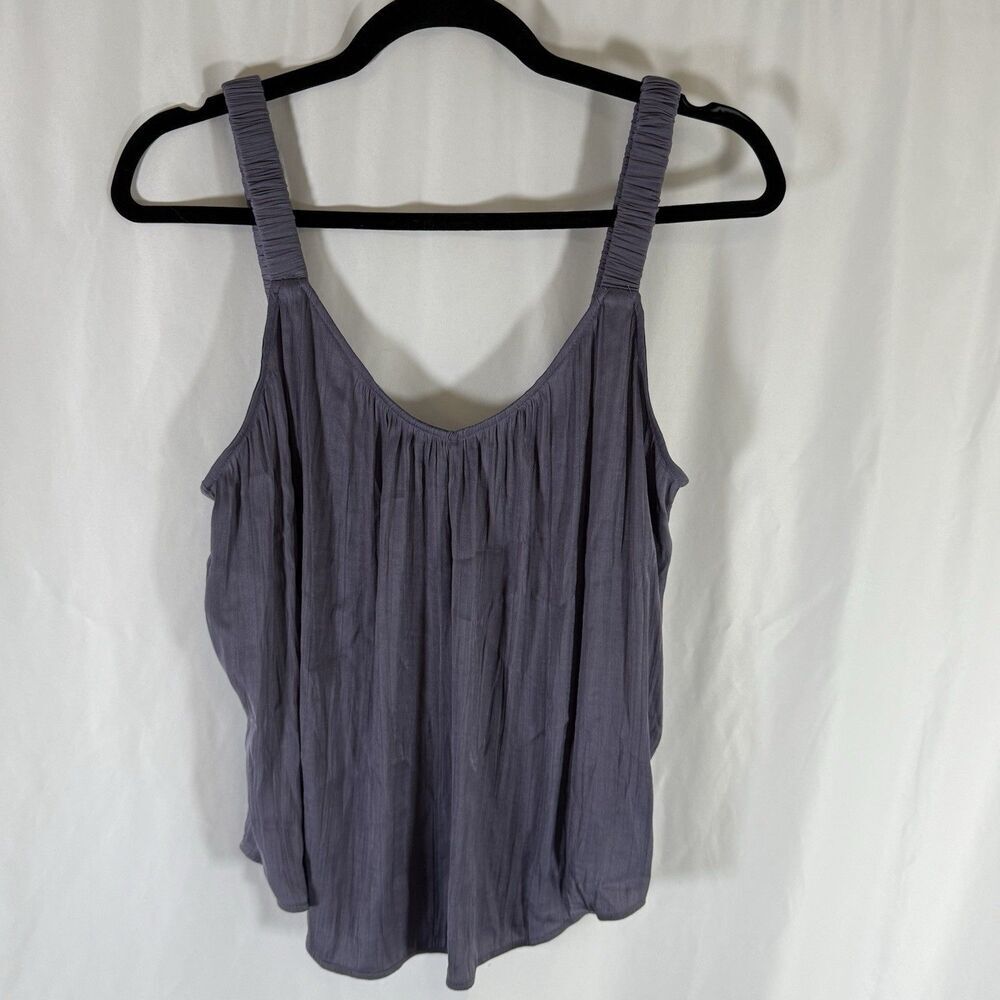 Evereve Tank Top Women's Small Purple Stretch Elastic Straps